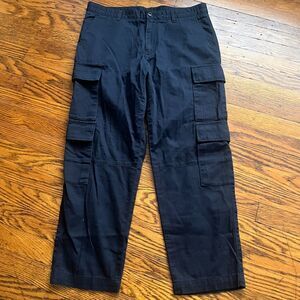 Uniqlo Undercover Jun Takahashi Cargo Pant Size 31x25 Navy Blue Relaxed Gorpcore